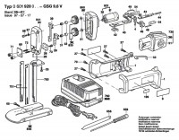 Bosch 0 601 928 003 Gsg 9,6 V Cordless Foam Saw 9.6 V / Eu Spare Parts